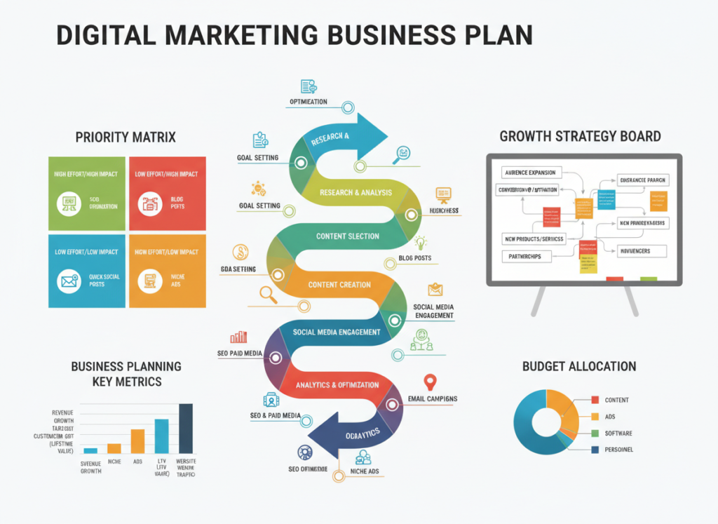 Digital marketing action plan roadmap