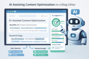 AI optimizing content for SEO performance