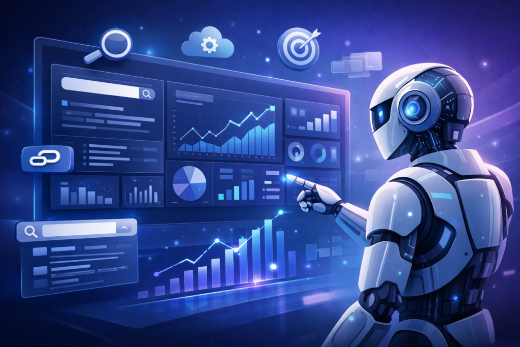 AI-powered keyword research and SEO strategy visualization