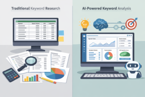 Evolution of keyword research from manual tools to AI