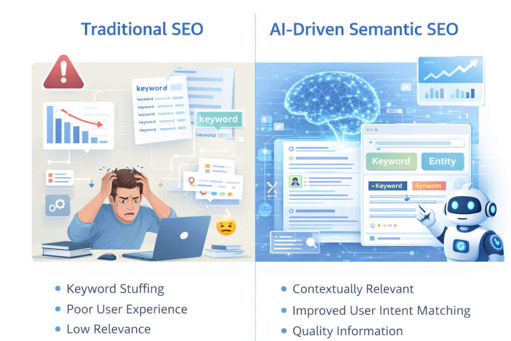Traditional SEO vs AI SEO