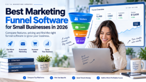 Marketing funnel software dashboard + funnel journey